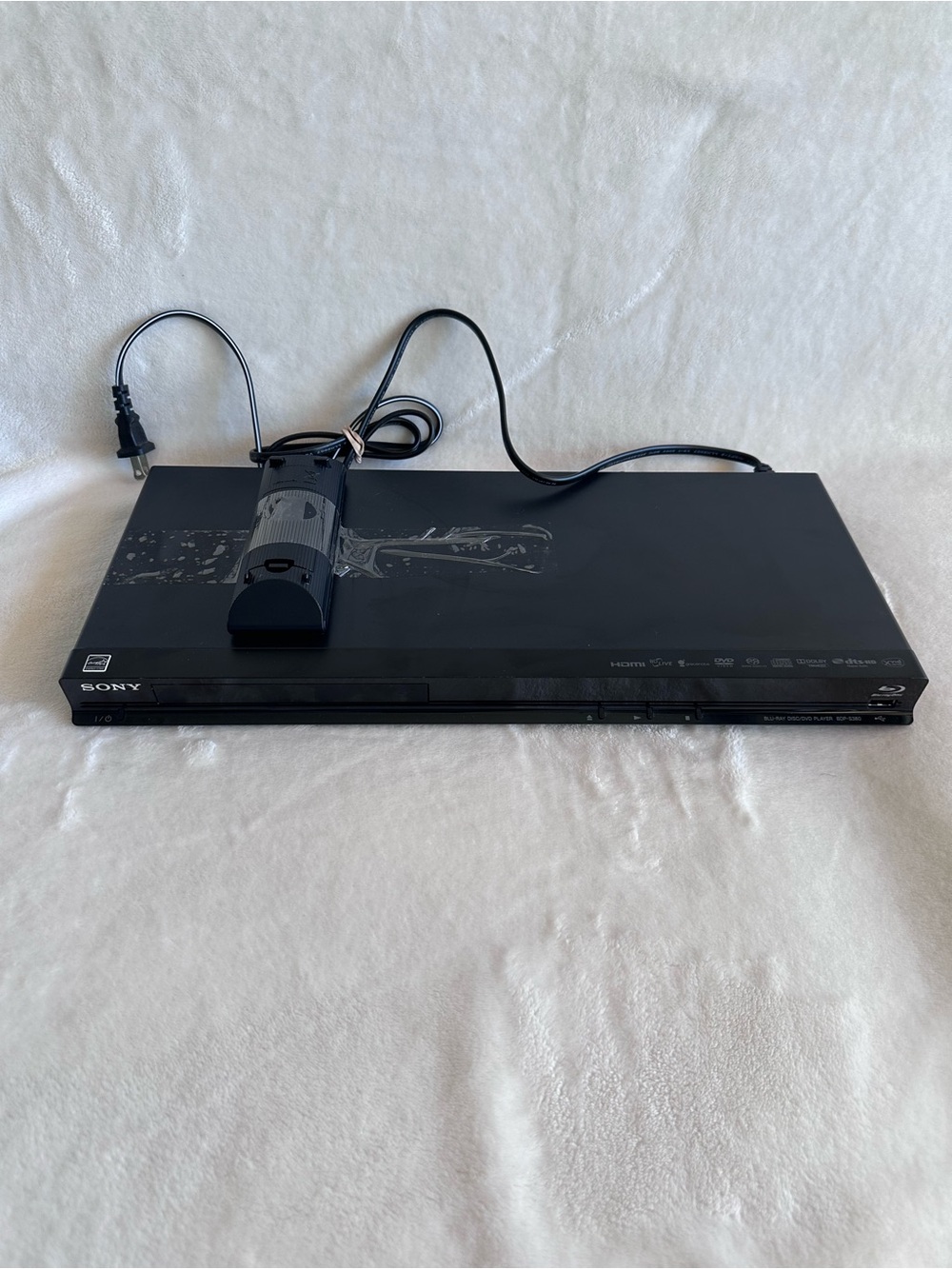 Sony Black Blu-ray/DVD Player with Remote